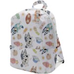 Bluey, Bluey merch, Bluey pattern, Bluey Bluey, bingo, Bluey design, bluey dog Zip Up Backpack Bluey, Bluey merch, Bluey pattern, Bluey Bluey, bingo, Bluey design, bluey dog Zip Up Backpack