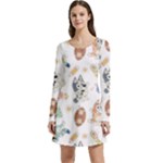 Bluey, Bluey merch, Bluey pattern, Bluey Bluey, bingo, Bluey design, bluey dog Long Sleeve Velour Skater Dress Bluey, Bluey merch, Bluey pattern, Bluey Bluey, bingo, Bluey design, bluey dog Long Sleeve Velour Skater Dress