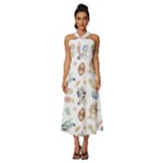 Bluey, Bluey merch, Bluey pattern, Bluey Bluey, bingo, Bluey design, bluey dog Sleeveless Cross Front Cocktail Midi Chiffon Dress Bluey, Bluey merch, Bluey pattern, Bluey Bluey, bingo, Bluey design, bluey dog Sleeveless Cross Front Cocktail Midi Chiffon Dress