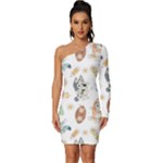 Bluey, Bluey merch, Bluey pattern, Bluey Bluey, bingo, Bluey design, bluey dog Long Sleeve One Shoulder Mini Dress Bluey, Bluey merch, Bluey pattern, Bluey Bluey, bingo, Bluey design, bluey dog Long Sleeve One Shoulder Mini Dress