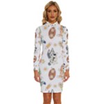 Bluey, Bluey merch, Bluey pattern, Bluey Bluey, bingo, Bluey design, bluey dog Long Sleeve Shirt Collar Bodycon Dress Bluey, Bluey merch, Bluey pattern, Bluey Bluey, bingo, Bluey design, bluey dog Long Sleeve Shirt Collar Bodycon Dress