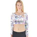 Bluey, Bluey merch, Bluey pattern, Bluey Bluey, bingo, Bluey design, bluey dog Long Sleeve Crop Top Bluey, Bluey merch, Bluey pattern, Bluey Bluey, bingo, Bluey design, bluey dog Long Sleeve Crop Top