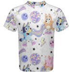 Bluey, Bluey merch, Bluey pattern, Bluey Bluey, bingo, Bluey design, bluey dog Men s Cotton T-Shirt Bluey, Bluey merch, Bluey pattern, Bluey Bluey, bingo, Bluey design, bluey dog Men s Cotton T-Shirt
