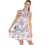 Bluey, Bluey merch, Bluey pattern, Bluey Bluey, bingo, Bluey design, bluey dog Sleeveless Halter Neck A-Line Dress Bluey, Bluey merch, Bluey pattern, Bluey Bluey, bingo, Bluey design, bluey dog Sleeveless Halter Neck A-Line Dress