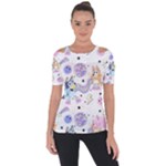 Bluey, Bluey merch, Bluey pattern, Bluey Bluey, bingo, Bluey design, bluey dog Shoulder Cut Out Short Sleeve Top Bluey, Bluey merch, Bluey pattern, Bluey Bluey, bingo, Bluey design, bluey dog Shoulder Cut Out Short Sleeve Top