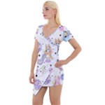 Bluey, Bluey merch, Bluey pattern, Bluey Bluey, bingo, Bluey design, bluey dog Short Sleeve Asymmetric Mini Dress Bluey, Bluey merch, Bluey pattern, Bluey Bluey, bingo, Bluey design, bluey dog Short Sleeve Asymmetric Mini Dress