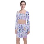 Bluey, Bluey merch, Bluey pattern, Bluey Bluey, bingo, Bluey design, bluey dog Long Sleeve Crop Top & Bodycon Skirt Set Bluey, Bluey merch, Bluey pattern, Bluey Bluey, bingo, Bluey design, bluey dog Long Sleeve Crop Top & Bodycon Skirt Set