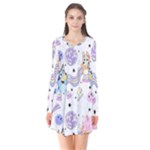 Bluey, Bluey merch, Bluey pattern, Bluey Bluey, bingo, Bluey design, bluey dog Long Sleeve V-neck Flare Dress Bluey, Bluey merch, Bluey pattern, Bluey Bluey, bingo, Bluey design, bluey dog Long Sleeve V-neck Flare Dress