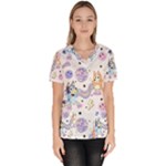 Bluey, Bluey merch, Bluey pattern, Bluey Bluey, bingo, Bluey design, bluey dog Women s V-Neck Scrub Top Bluey, Bluey merch, Bluey pattern, Bluey Bluey, bingo, Bluey design, bluey dog Women s V-Neck Scrub Top