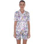 Bluey, Bluey merch, Bluey pattern, Bluey Bluey, bingo, Bluey design, bluey dog Satin Short Sleeve Pajamas Set Bluey, Bluey merch, Bluey pattern, Bluey Bluey, bingo, Bluey design, bluey dog Satin Short Sleeve Pajamas Set