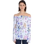 Bluey, Bluey merch, Bluey pattern, Bluey Bluey, bingo, Bluey design, bluey dog Off Shoulder Long Sleeve Top Bluey, Bluey merch, Bluey pattern, Bluey Bluey, bingo, Bluey design, bluey dog Off Shoulder Long Sleeve Top