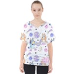 Bluey, Bluey merch, Bluey pattern, Bluey Bluey, bingo, Bluey design, bluey dog V-Neck Dolman Drape Top Bluey, Bluey merch, Bluey pattern, Bluey Bluey, bingo, Bluey design, bluey dog V-Neck Dolman Drape Top