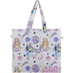 Bluey, Bluey merch, Bluey pattern, Bluey Bluey, bingo, Bluey design, bluey dog Canvas Travel Bag Bluey, Bluey merch, Bluey pattern, Bluey Bluey, bingo, Bluey design, bluey dog Canvas Travel Bag