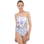 Bluey, Bluey merch, Bluey pattern, Bluey Bluey, bingo, Bluey design, bluey dog Classic One Shoulder Swimsuit Bluey, Bluey merch, Bluey pattern, Bluey Bluey, bingo, Bluey design, bluey dog Classic One Shoulder Swimsuit