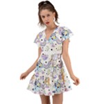 Bluey, Bluey merch, Bluey pattern, Bluey Bluey, bingo, Bluey design, bluey dog Flutter Sleeve Wrap Dress Bluey, Bluey merch, Bluey pattern, Bluey Bluey, bingo, Bluey design, bluey dog Flutter Sleeve Wrap Dress