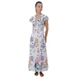 Bluey, Bluey merch, Bluey pattern, Bluey Bluey, bingo, Bluey design, bluey dog Flutter Sleeve Maxi Dress Bluey, Bluey merch, Bluey pattern, Bluey Bluey, bingo, Bluey design, bluey dog Flutter Sleeve Maxi Dress