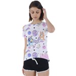 Bluey, Bluey merch, Bluey pattern, Bluey Bluey, bingo, Bluey design, bluey dog Short Sleeve Open Back T-Shirt Bluey, Bluey merch, Bluey pattern, Bluey Bluey, bingo, Bluey design, bluey dog Short Sleeve Open Back T-Shirt