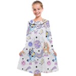 Bluey, Bluey merch, Bluey pattern, Bluey Bluey, bingo, Bluey design, bluey dog Kids Midi Sailor Dress Bluey, Bluey merch, Bluey pattern, Bluey Bluey, bingo, Bluey design, bluey dog Kids Midi Sailor Dress