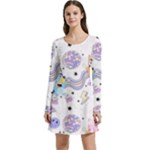 Bluey, Bluey merch, Bluey pattern, Bluey Bluey, bingo, Bluey design, bluey dog Long Sleeve Velour Skater Dress Bluey, Bluey merch, Bluey pattern, Bluey Bluey, bingo, Bluey design, bluey dog Long Sleeve Velour Skater Dress
