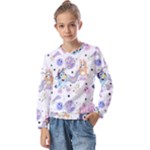Bluey, Bluey merch, Bluey pattern, Bluey Bluey, bingo, Bluey design, bluey dog Kids Long Sleeve T-Shirt with Frill Bluey, Bluey merch, Bluey pattern, Bluey Bluey, bingo, Bluey design, bluey dog Kids Long Sleeve T-Shirt with Frill
