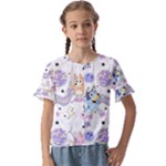 Bluey, Bluey merch, Bluey pattern, Bluey Bluey, bingo, Bluey design, bluey dog Kids Cuff Sleeve Scrunch Bottom T-Shirt Bluey, Bluey merch, Bluey pattern, Bluey Bluey, bingo, Bluey design, bluey dog Kids Cuff Sleeve Scrunch Bottom T-Shirt