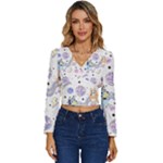 Bluey, Bluey merch, Bluey pattern, Bluey Bluey, bingo, Bluey design, bluey dog Long Sleeve V-Neck Top Bluey, Bluey merch, Bluey pattern, Bluey Bluey, bingo, Bluey design, bluey dog Long Sleeve V-Neck Top