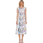 Bluey, Bluey merch, Bluey pattern, Bluey Bluey, bingo, Bluey design, bluey dog V-Neck Drawstring Shoulder Sleeveless Maxi Dress Bluey, Bluey merch, Bluey pattern, Bluey Bluey, bingo, Bluey design, bluey dog V-Neck Drawstring Shoulder Sleeveless Maxi Dress