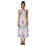 Bluey, Bluey merch, Bluey pattern, Bluey Bluey, bingo, Bluey design, bluey dog Sleeveless Cross Front Cocktail Midi Chiffon Dress Bluey, Bluey merch, Bluey pattern, Bluey Bluey, bingo, Bluey design, bluey dog Sleeveless Cross Front Cocktail Midi Chiffon Dress
