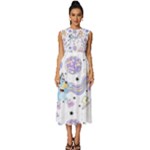 Bluey, Bluey merch, Bluey pattern, Bluey Bluey, bingo, Bluey design, bluey dog Sleeveless Round Neck Midi Dress Bluey, Bluey merch, Bluey pattern, Bluey Bluey, bingo, Bluey design, bluey dog Sleeveless Round Neck Midi Dress
