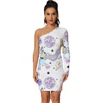 Bluey, Bluey merch, Bluey pattern, Bluey Bluey, bingo, Bluey design, bluey dog Long Sleeve One Shoulder Mini Dress Bluey, Bluey merch, Bluey pattern, Bluey Bluey, bingo, Bluey design, bluey dog Long Sleeve One Shoulder Mini Dress