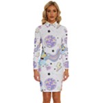 Bluey, Bluey merch, Bluey pattern, Bluey Bluey, bingo, Bluey design, bluey dog Long Sleeve Shirt Collar Bodycon Dress Bluey, Bluey merch, Bluey pattern, Bluey Bluey, bingo, Bluey design, bluey dog Long Sleeve Shirt Collar Bodycon Dress