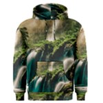 Waterfall Rocks Jungle Forest Men s Core Hoodie