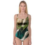 Waterfall Rocks Jungle Forest Camisole Leotard 
