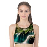 Waterfall Rocks Jungle Forest Tank Bikini Top