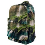 Waterfall Rocks Jungle Forest Classic Backpack