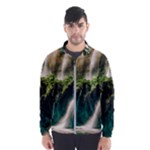 Waterfall Rocks Jungle Forest Men s Windbreaker
