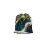 Waterfall Rocks Jungle Forest Drawstring Pouch (XS)