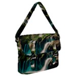 Waterfall Rocks Jungle Forest Buckle Messenger Bag