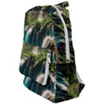 Waterfall Rocks Jungle Forest Travelers  Backpack