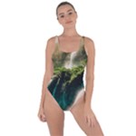 Waterfall Rocks Jungle Forest Bring Sexy Back Swimsuit