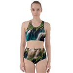 Waterfall Rocks Jungle Forest Racer Back Bikini Set