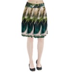 Waterfall Rocks Jungle Forest Pleated Skirt