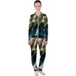 Waterfall Rocks Jungle Forest Casual Jacket and Pants Set