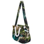Waterfall Rocks Jungle Forest Rope Handles Shoulder Strap Bag
