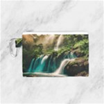 Waterfall Rocks Jungle Forest Canvas Cosmetic Bag (Small)