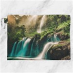 Waterfall Rocks Jungle Forest Canvas Cosmetic Bag (XXL)