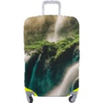 Waterfall Rocks Jungle Forest Luggage Cover (Large)