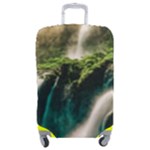 Waterfall Rocks Jungle Forest Luggage Cover (Medium)