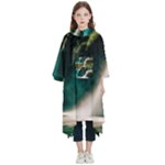 Waterfall Rocks Jungle Forest Kids  Hooded Rain Ponchos
