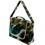 Waterfall Rocks Jungle Forest Box Up Messenger Bag